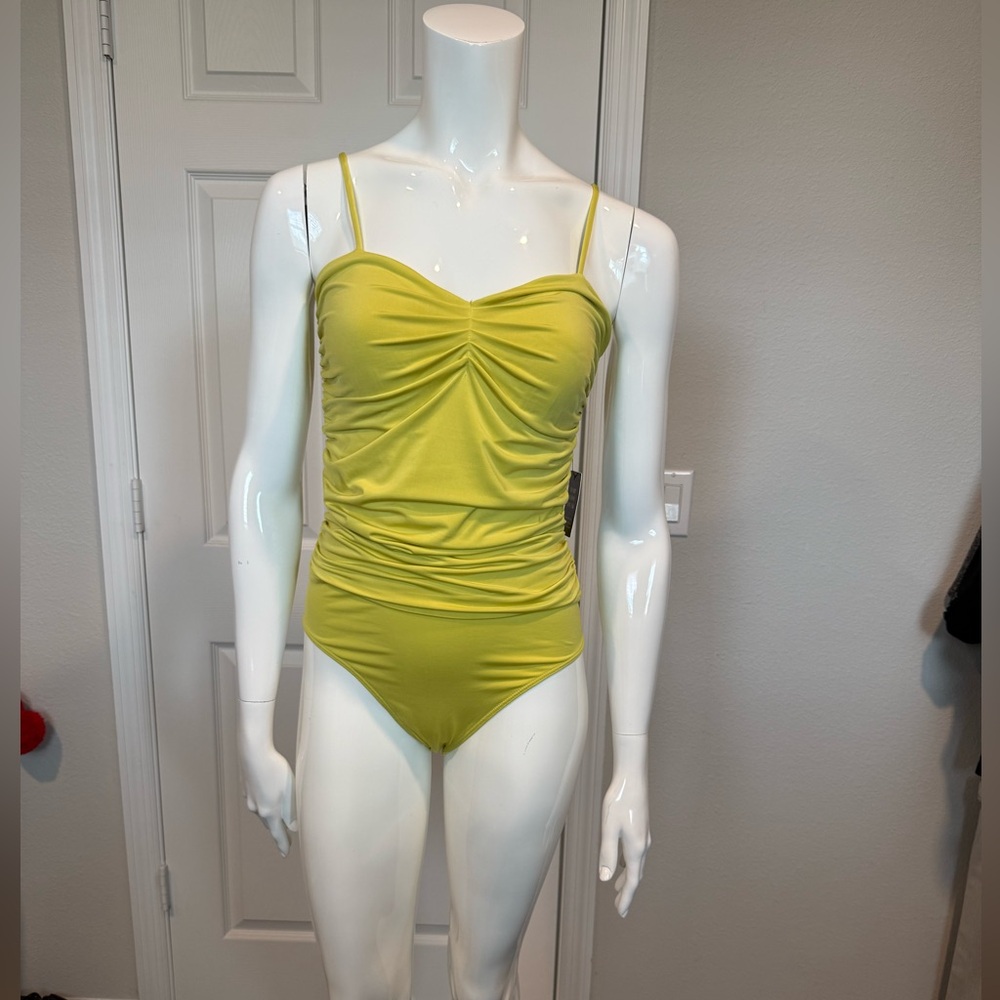 Express Lime Green Ruched body